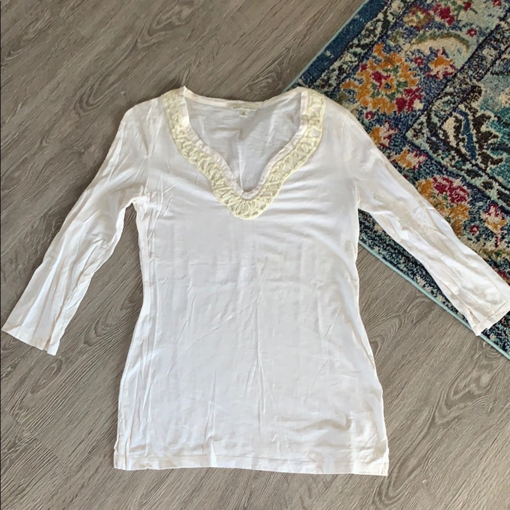 Banana Republic White/Cream Tunic